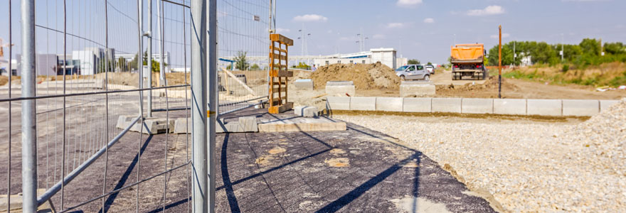 Matériel de protection barrière de chantier